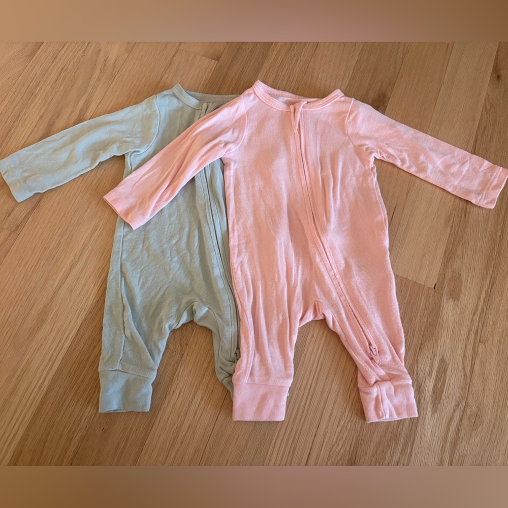 Cloud Island Newborn Pajama Romper Bundle